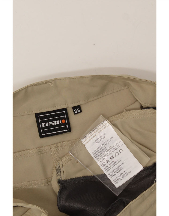 ICEPEAK Womens Cargo Shorts EU 36 Small W29 Beige Polyester Vintage Icepeak and Second-Hand Icepeak from Messina Hembry 