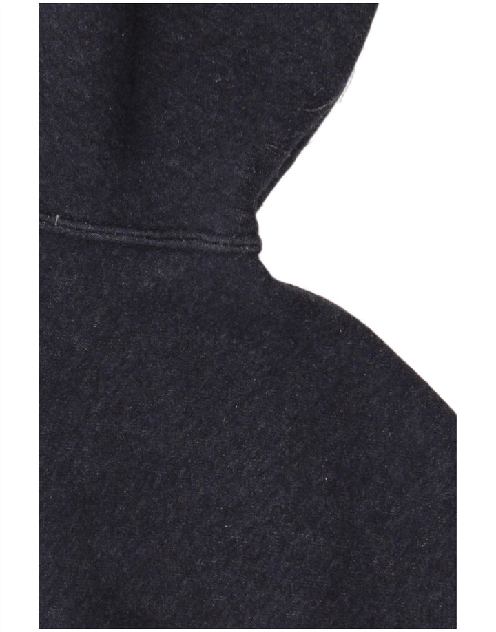 Męski sweter z kapturem i zamkiem NIKE, średni granatowy, bawełniany