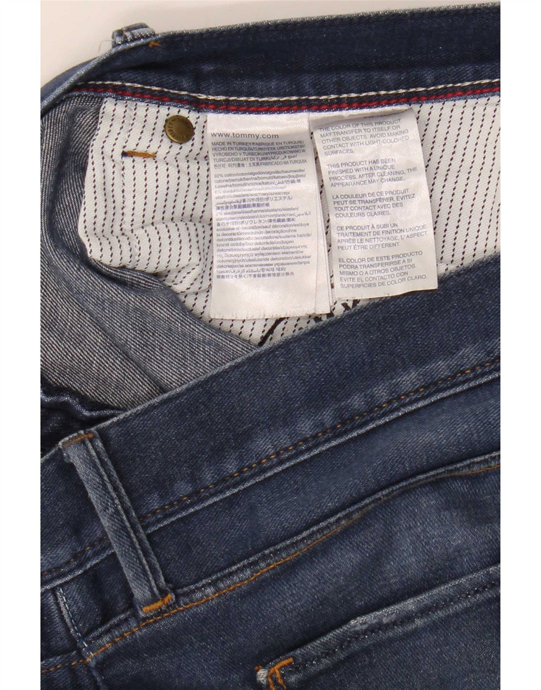 Męskie dżinsy Tommy Hilfiger Bleecker Slim W40 L34 Niebieska bawełna