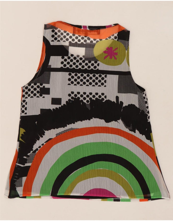 Damska bluzka z grafiką DESIGUAL UK 6 XS, wielokolorowa, geometryczna