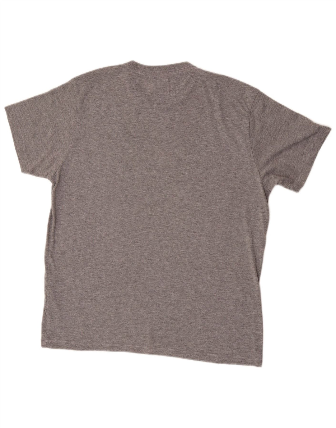 Męski T-shirt z grafiką Bear, top XL, szary, nakrapiany poliester