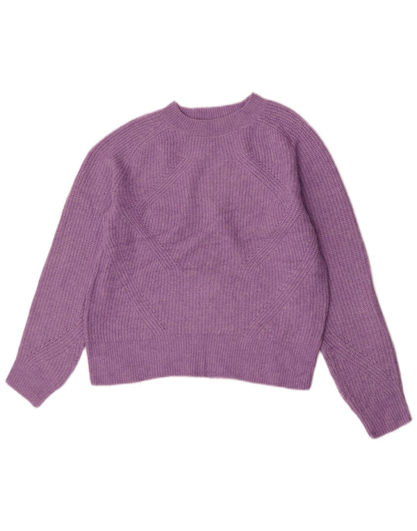 Marks & Spencer Damski sweter z dekoltem w łódkę, UK 10, mały fioletowy
