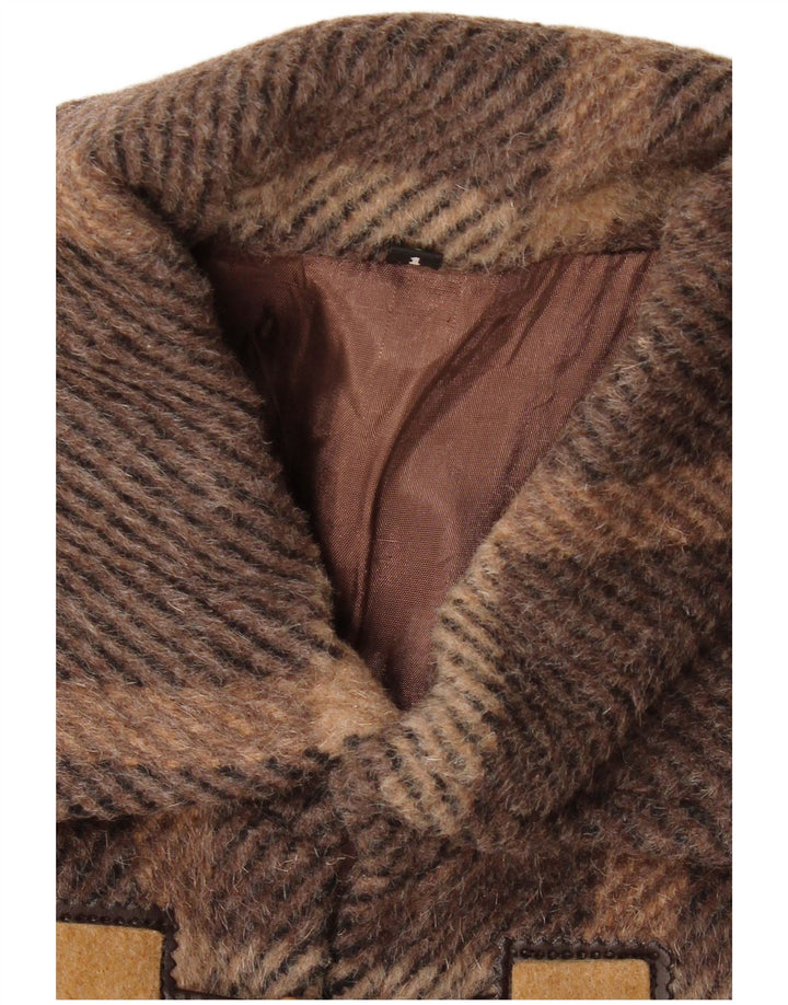 Damska budrysówka VINTAGE US 1 XS, wełniana brązowa kratka