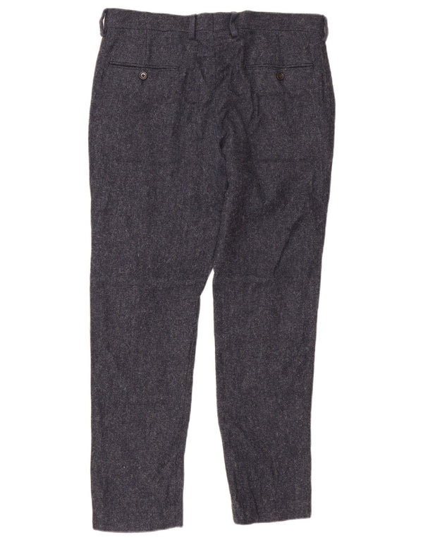 Spodnie męskie J. Crew Ludlow Slim Chino W33 L30 Granatowa wełna
