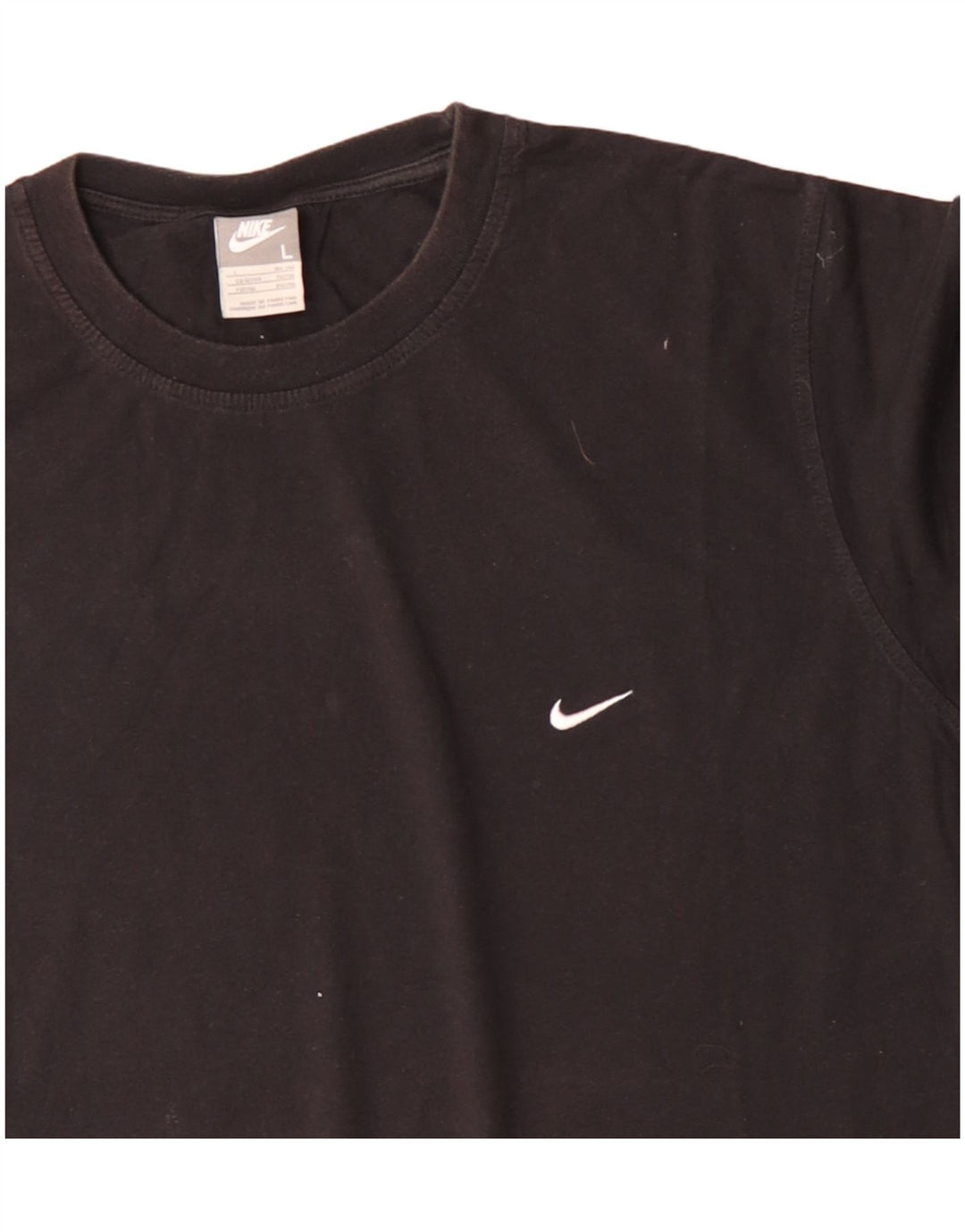 T-shirt męski NIKE Top UK 42/44, duży, czarny, bawełniany