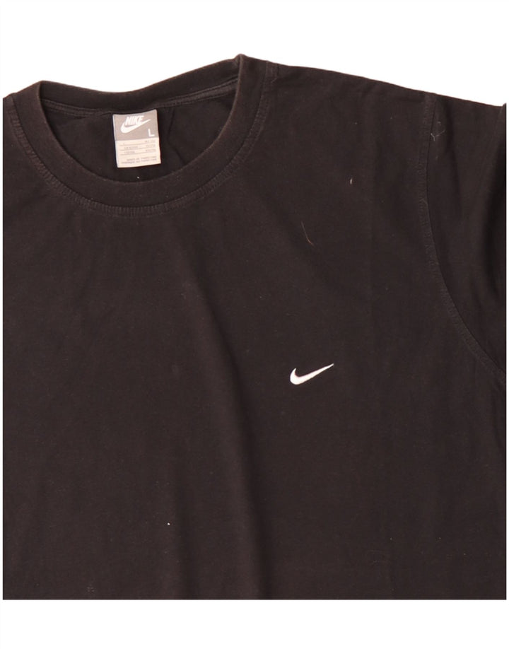T-shirt męski NIKE Top UK 42/44, duży, czarny, bawełniany