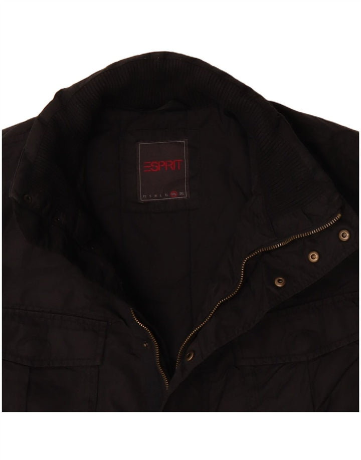 Męska kurtka z kapturem Esprit UK 44 2XL, czarna, poliester