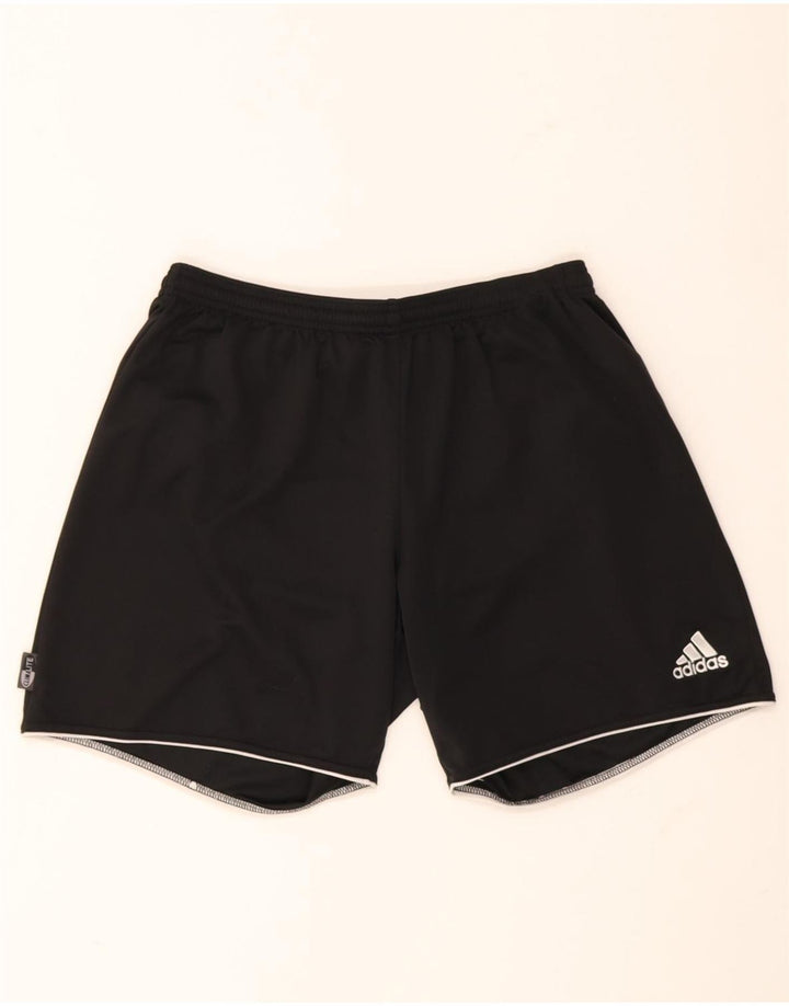 Męskie spodenki sportowe Adidas Climalite, duże, czarne, poliestrowe