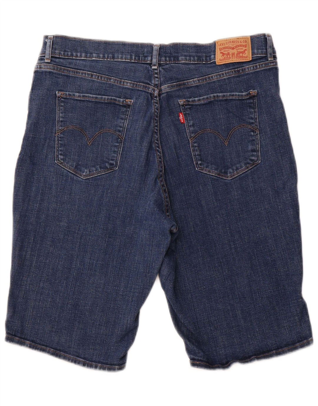 Damskie bermudy jeansowe LEVI'S W32, duże, niebieskie, bawełniane