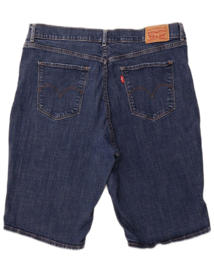Damskie bermudy jeansowe LEVI'S W32, duże, niebieskie, bawełniane