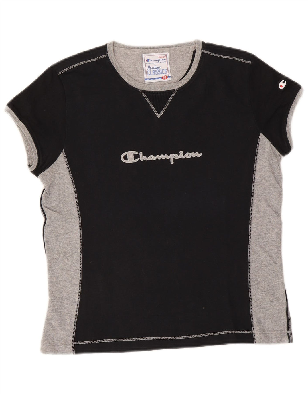 Koszulka damska Champion Heritage Classics Graphic Top UK 12 Medium Black