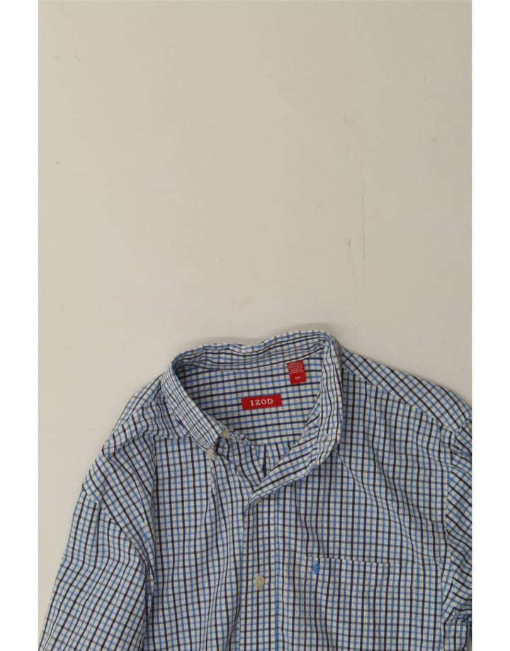 IZOD Mens Shirt Small Blue Check Cotton Vintage Izod and Second-Hand Izod from Messina Hembry 