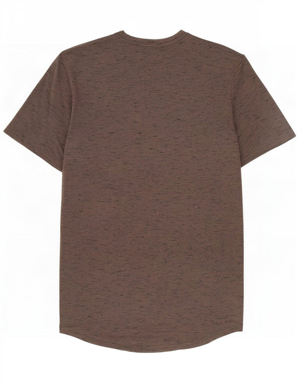 Męski t-shirt Under Armour Heat Gear z grafiką, średnio brązowy, nakrapiany