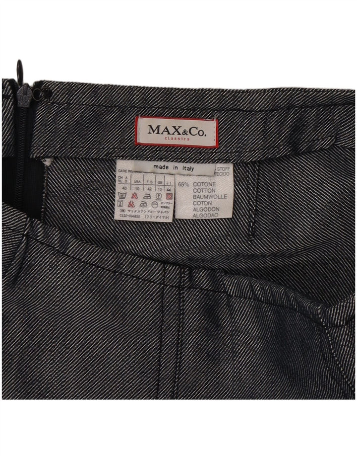 Spódnica plisowana damska Max & Co. UK 12 Medium W30 Granatowa bawełna