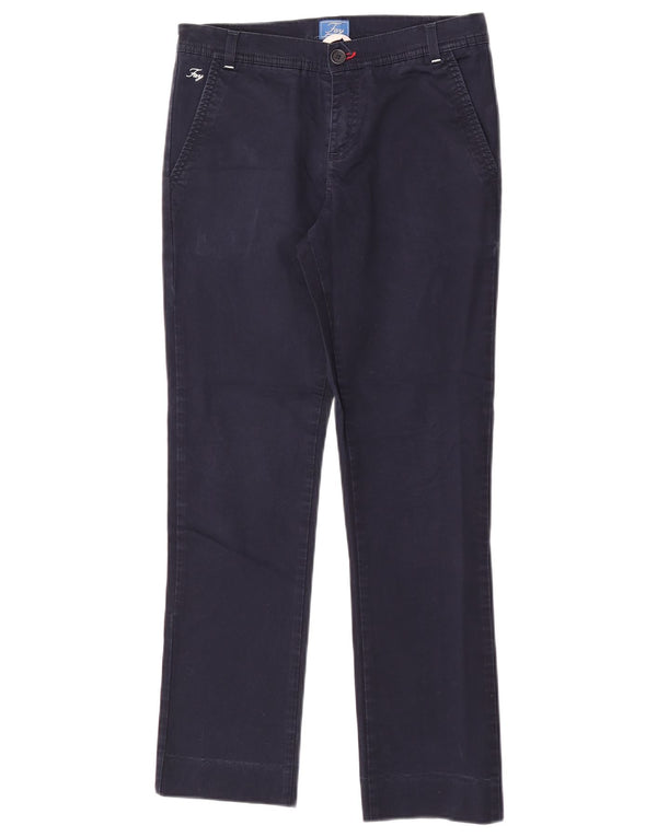 Fay Boys Straight Chino Trousers 13-14 Years W27 L28 Navy Blue Cotton