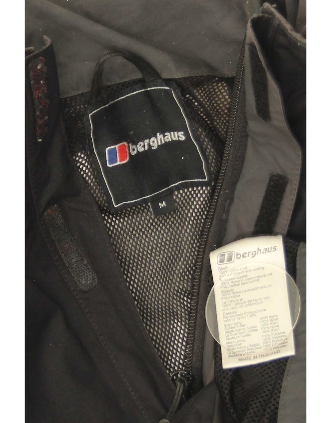 Męska kurtka przeciwdeszczowa Berghaus UK 38 Średni czarny nylon