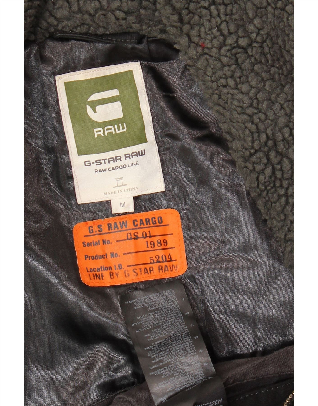 Męska pikowana kurtka G-STAR UK 38, średnia czarna bawełna