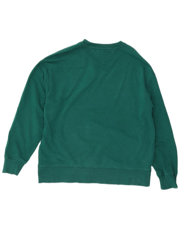 Męska bluza z grafiką Tommy Hilfiger XL, zielona bawełna
