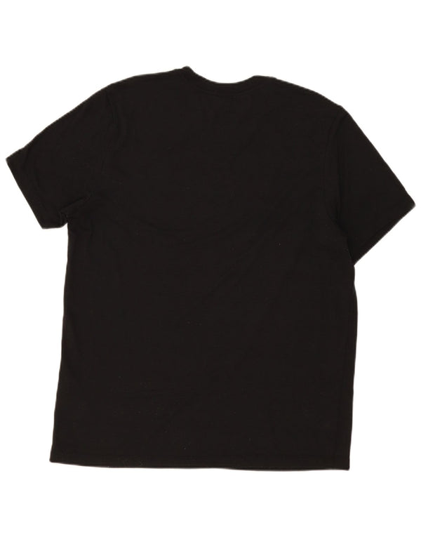 Męski T-shirt Nike Dri Fit z grafiką, duży, czarny poliester