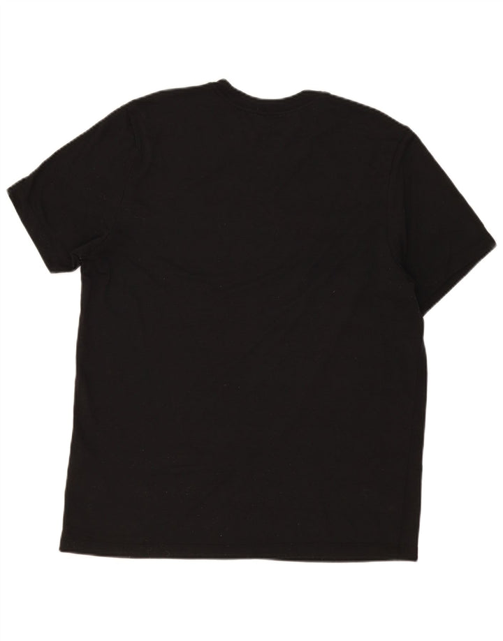 Męski T-shirt Nike Dri Fit z grafiką, duży, czarny poliester