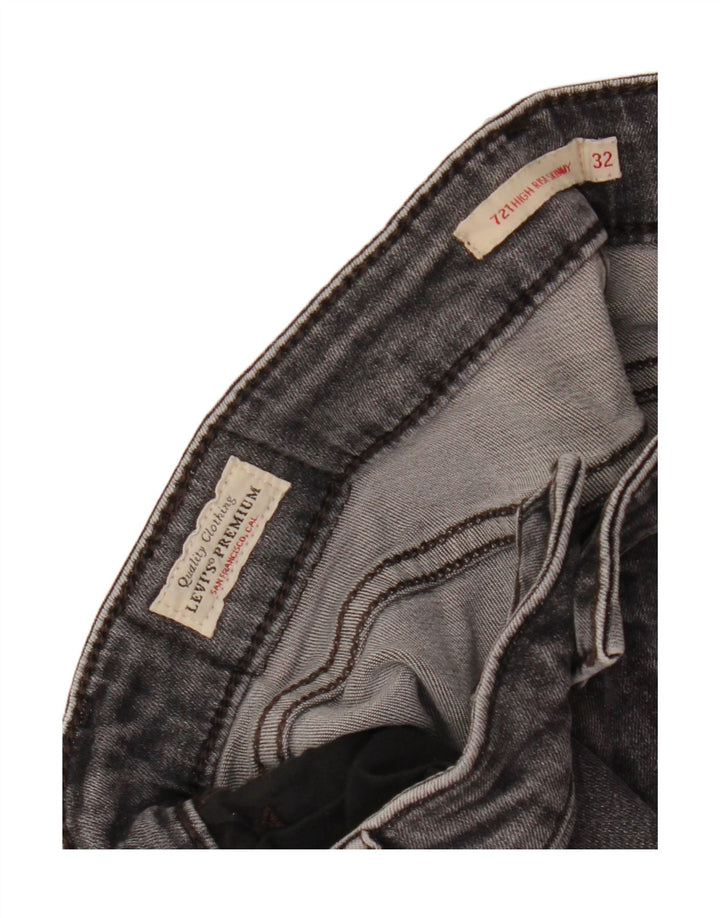 Damskie jeansy Levi's 721 z wysokim stanem W32 L30 szare