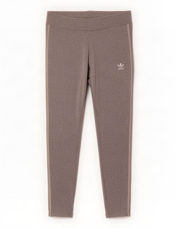 Legginsy damskie Adidas UK 20 2XL Szara bawełniana nakrapiana