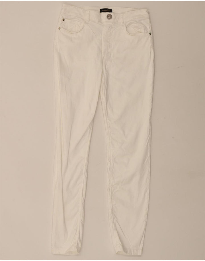 Spodnie damskie Massimo Dutti Slim Casual EU 40 Medium W28 L28 Białe