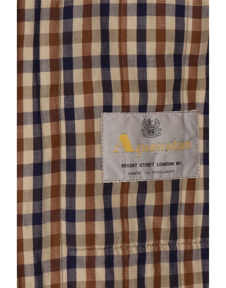 Damski płaszcz oversize Aquascutum UK 16, duży, beżowy, poliester