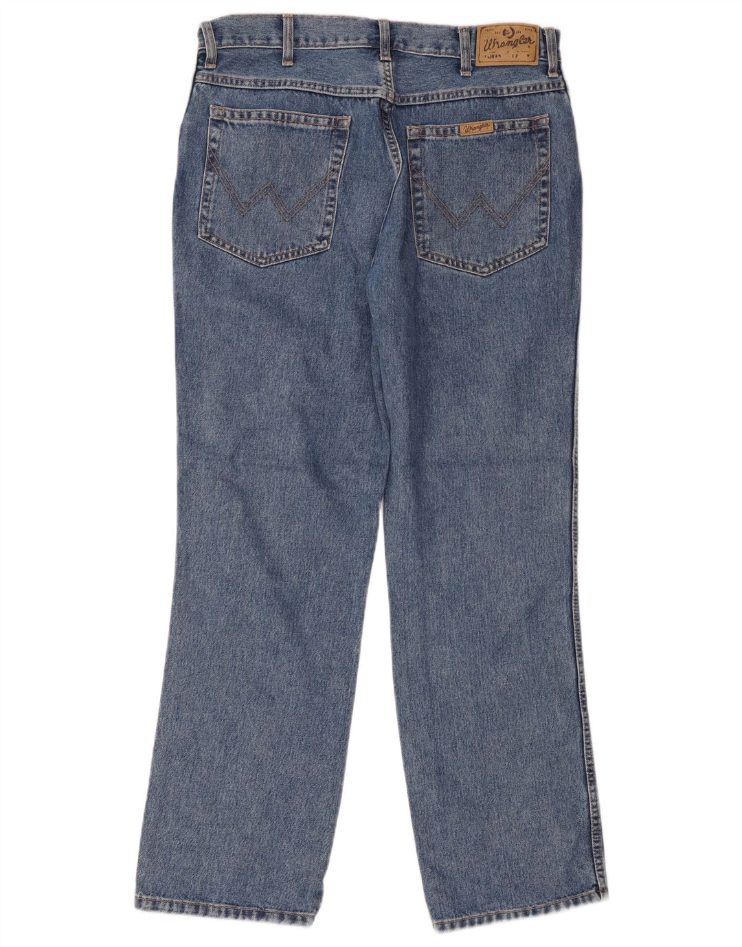 Męskie jeansy Wrangler o prostym kroju W36 L32, niebieskie, bawełniane