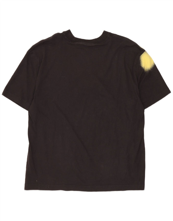 CALVIN KLEIN JEANS Męski T-shirt, duży, czarny Tie Dye, bawełniany