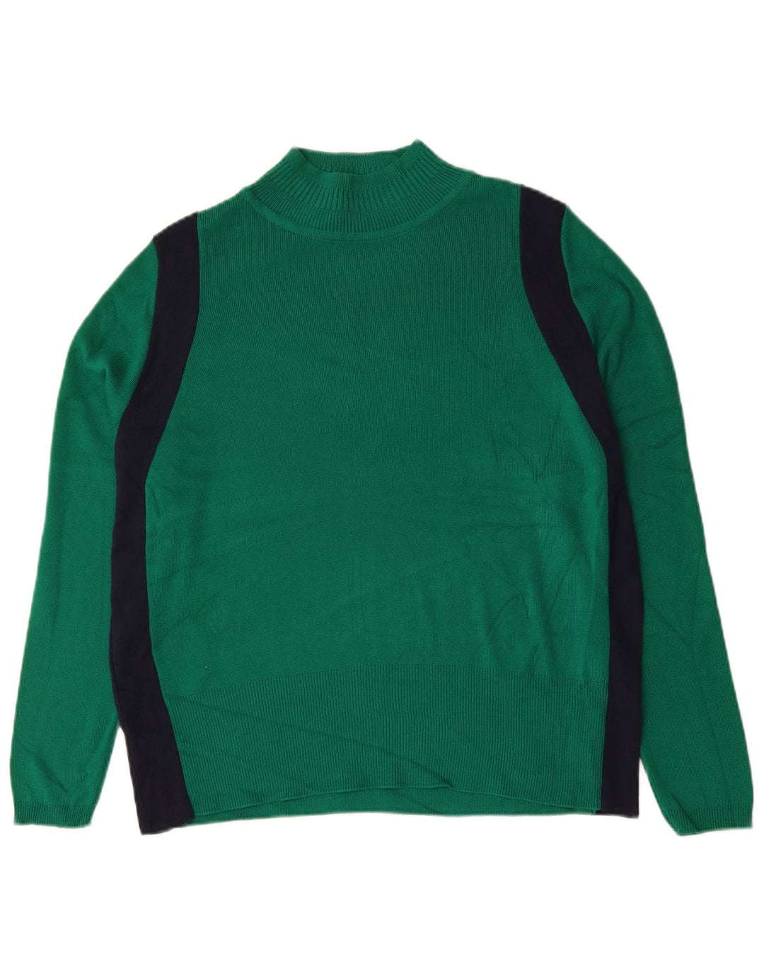 MARKS & SPENCER Womens Turtle Neck Jumper Sweater UK 22 3XL  Green
