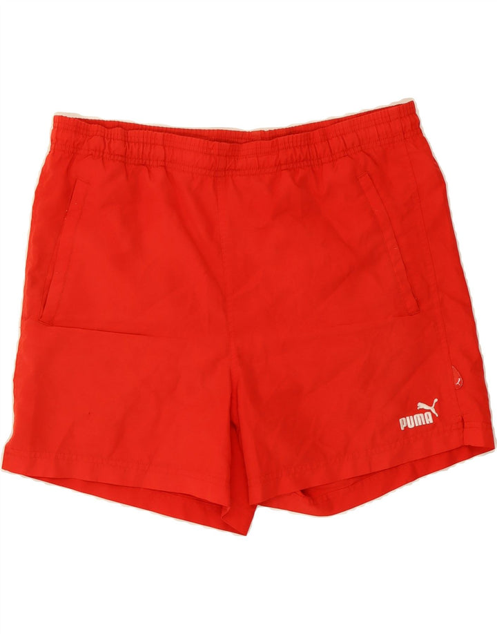 PUMA Mens Sport Shorts Medium Red Polyester Vintage Puma and Second-Hand Puma from Messina Hembry 