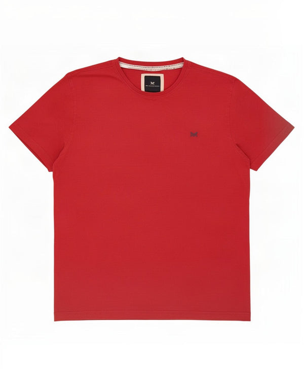 Crew Clothing Męski T-shirt Top XL Czerwona Bawełna