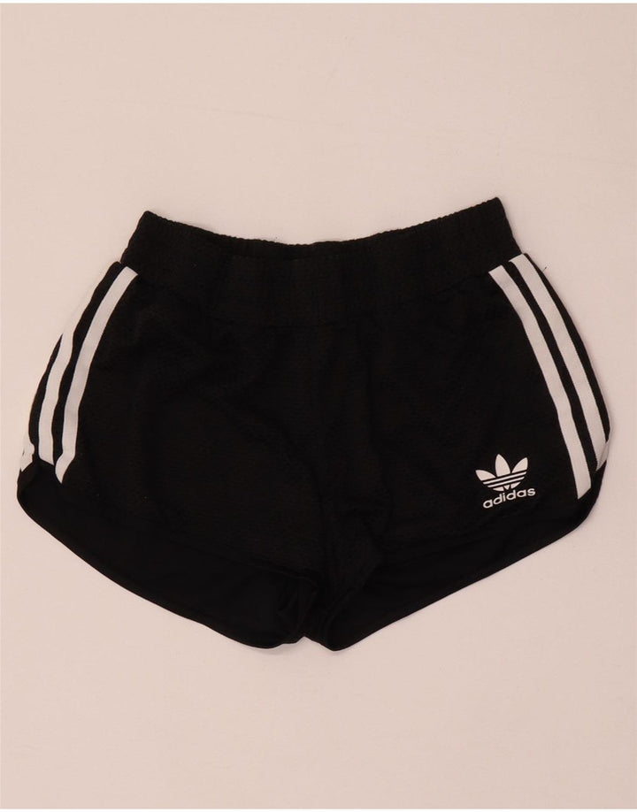 Damskie spodenki sportowe Adidas UK 8, małe, czarne, poliestrowe