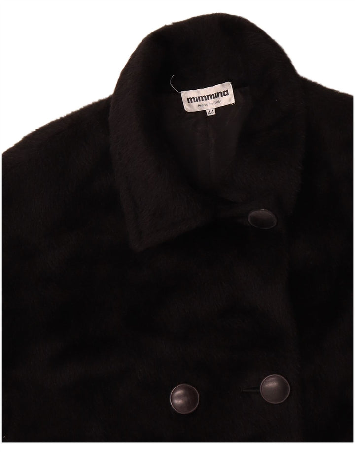 MIMMINA Womens Oversized Overcoat IT 44 Medium Black