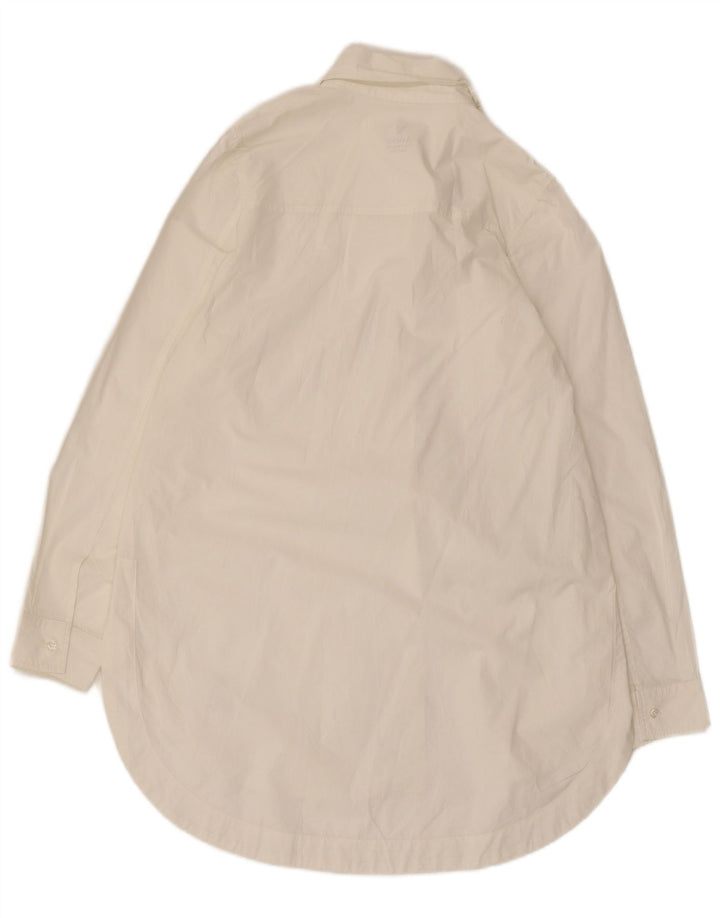 Damska bluzka koszulowa Avirex Longline UK 14 Medium Off White