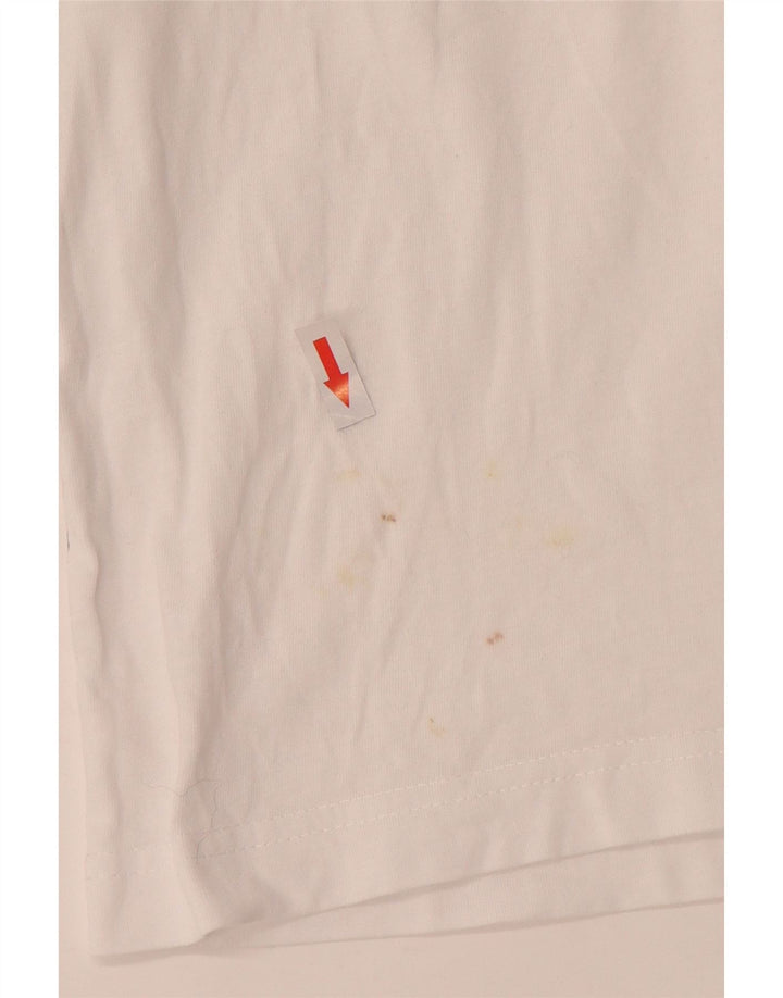 KAPPA Męski T-shirt Top XL Biała Bawełna