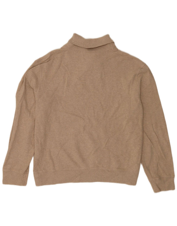 Polo Ralph Lauren Męski sweter z szalowym dekoltem 2XL Beżowa bawełna