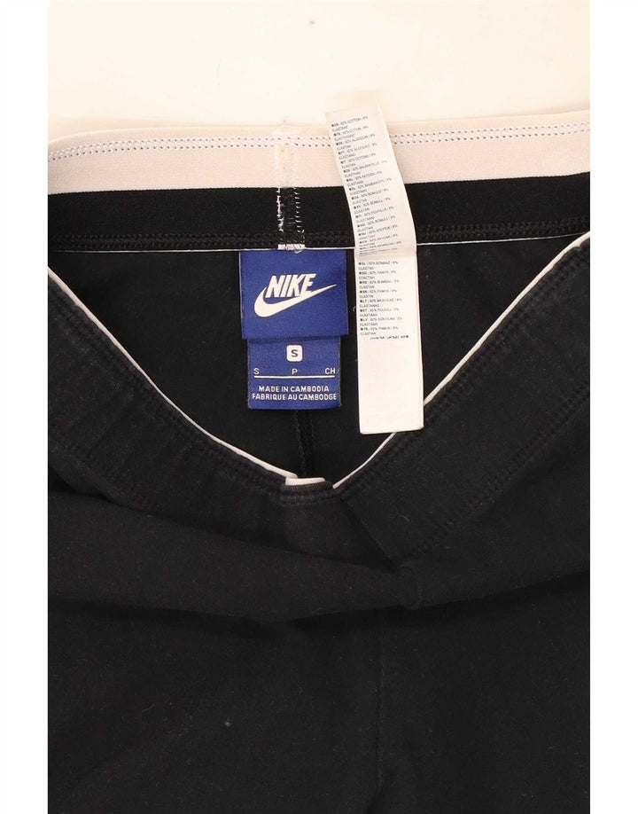 Damskie legginsy Nike Graphic UK 8, małe, czarne, bawełniane