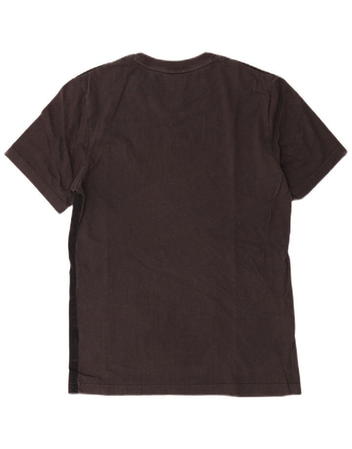 Męski T-shirt Nike Air Top, mały, brązowy, z blokami kolorów