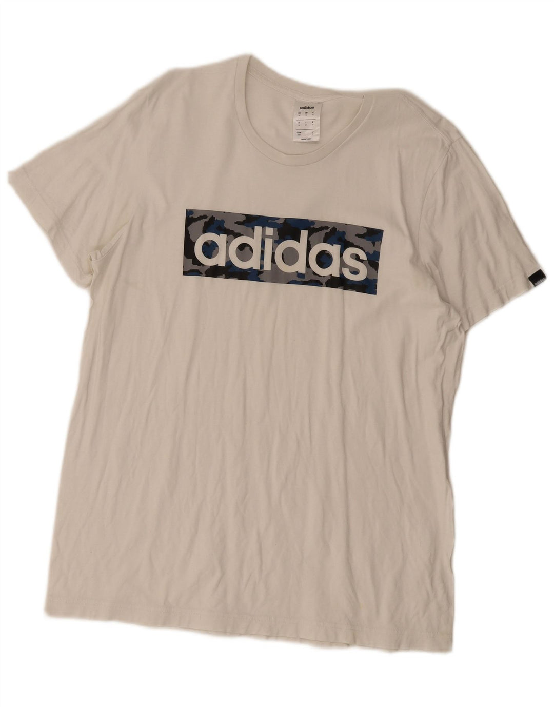 Męska koszulka graficzna Adidas Top Medium White