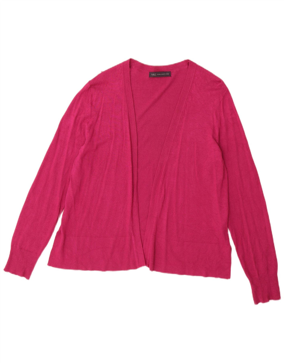 Marks & Spencer Damski sweter rozpinany UK 12 Średni różowy wiskoza