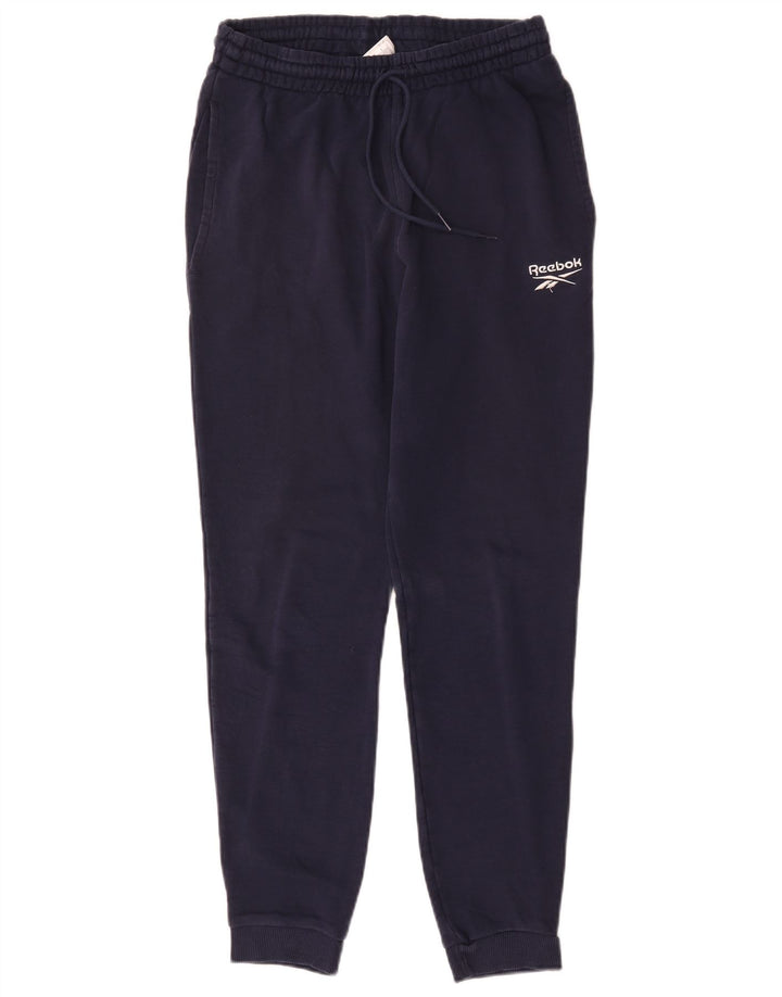 Męskie spodnie dresowe Reebok Joggers Średni granatowy, bawełniany