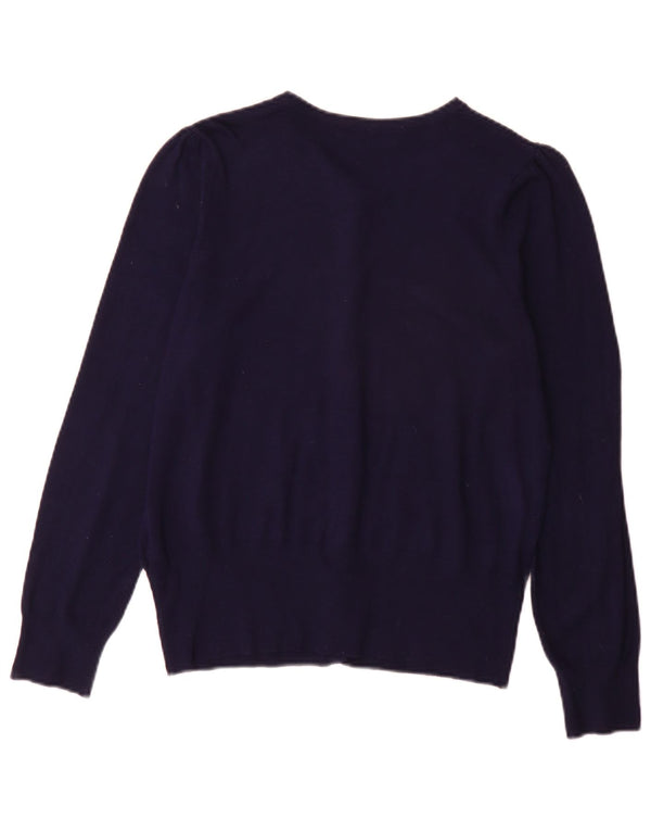 Sweter damski Marks & Spencer UK 14, duży, granatowy, wiskoza