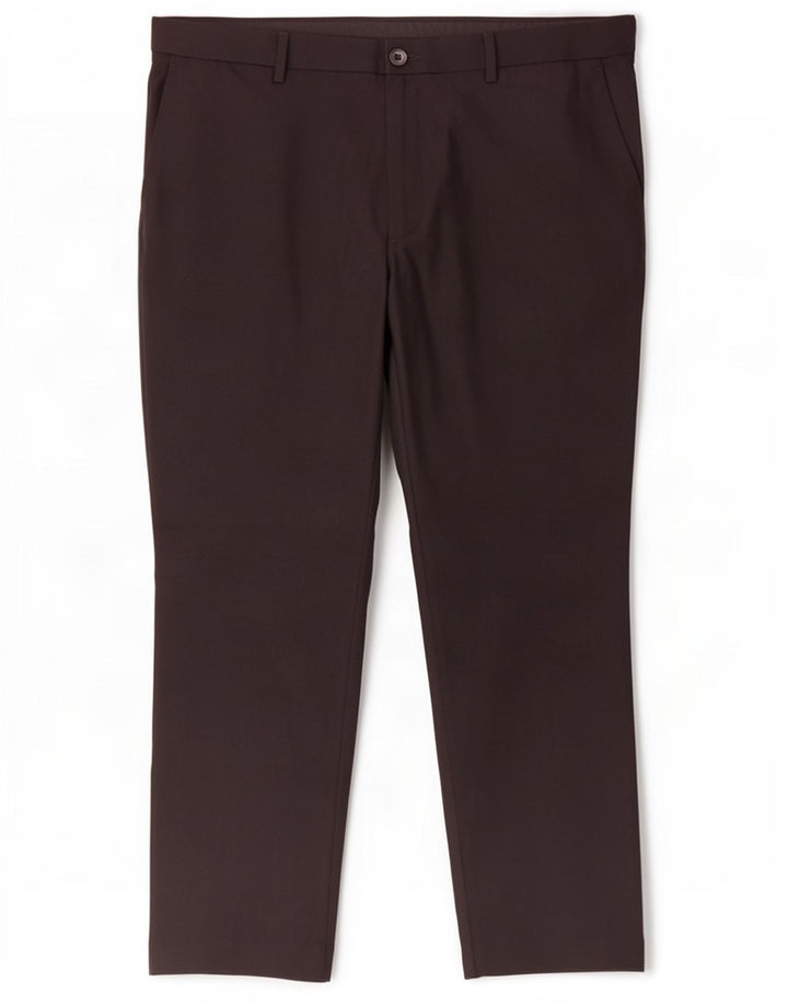 Męskie spodnie typu slim chino Marks & Spencer W40 L29, czarny poliester