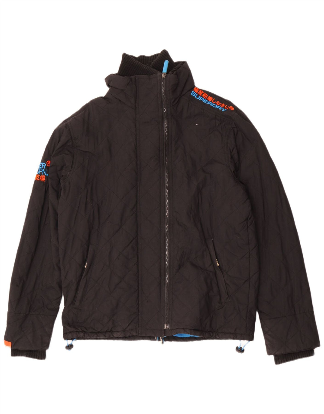 Damska kurtka wiatrówka Superdry The Windcheater UK 16, duża czarna