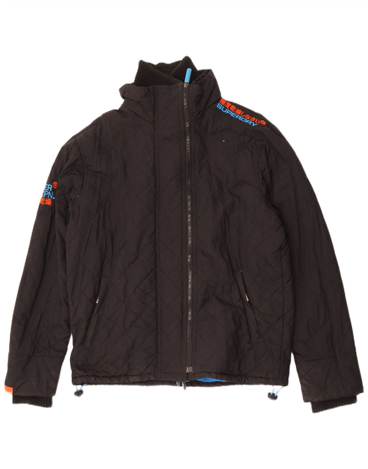 Damska kurtka wiatrówka Superdry The Windcheater UK 16, duża czarna