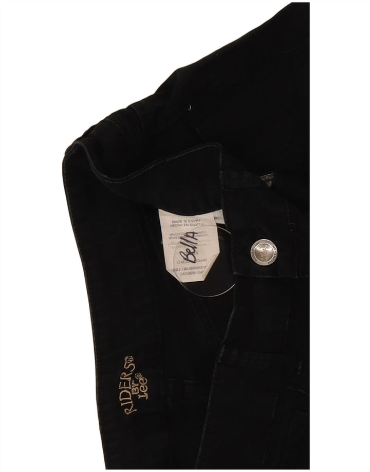 Damskie spodenki jeansowe Lee Riders US 12 Large W30, czarne, bawełniane