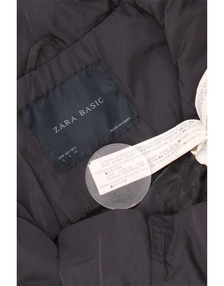 Damska kurtka Utility Jacket Zara UK 14, duża, granatowa, z poliestru
