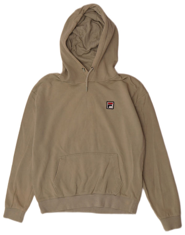 Damska bluza z kapturem Fila UK 14 Średnia zielona bawełna